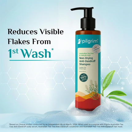 Pilgrim Australian Tea Tree Non-Drying Anti-Dandruff Shampoo 200 ml