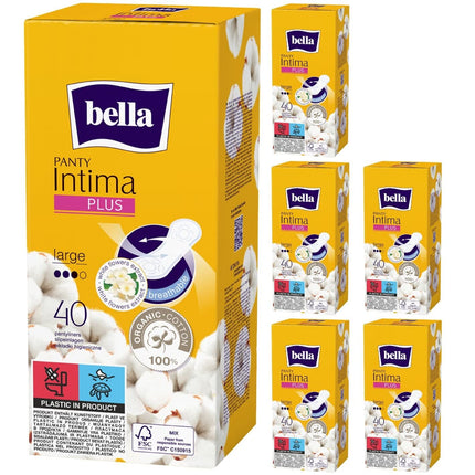 Bella Panty Intima Plus Panty Liners - 40 Count (Large) (Pack of 1)