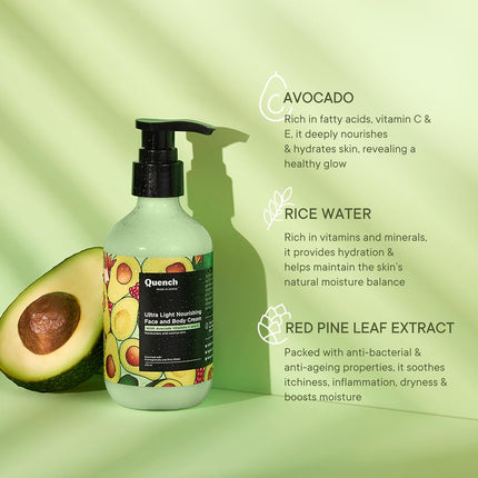 Quench Bravocado Ultra Light Nourishing Body Lotion-200ml
