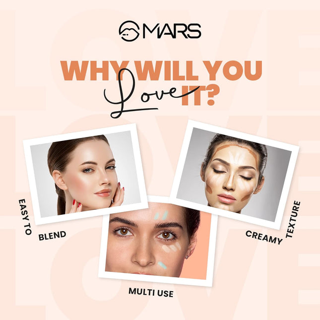 MARS Cover Rangers Creamy Matte Concealer And Corrector Palette-24GM