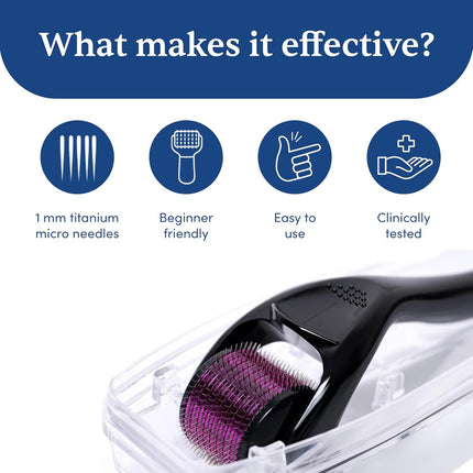 Man Matters Derma roller 1.00 mm With 540 Titanium Alloy Needles