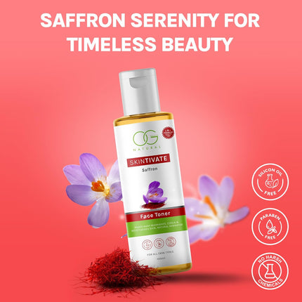 OG BEAUTY Natural SkinTivate Saffron Face Toner-100 ML