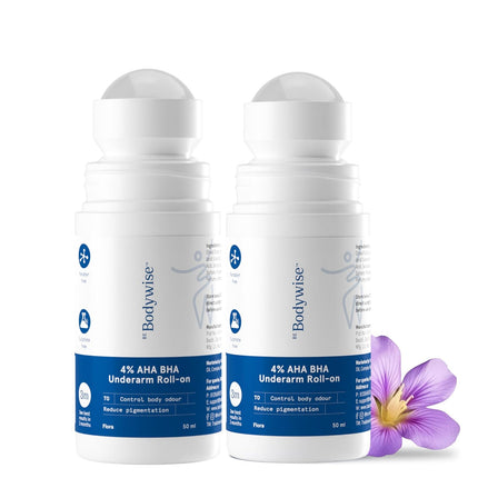 Be Bodywise Under Arm Roll On Pack Of 2, 1% W/W Salicylic, 1% Mandelic, 2% Lactic Acid