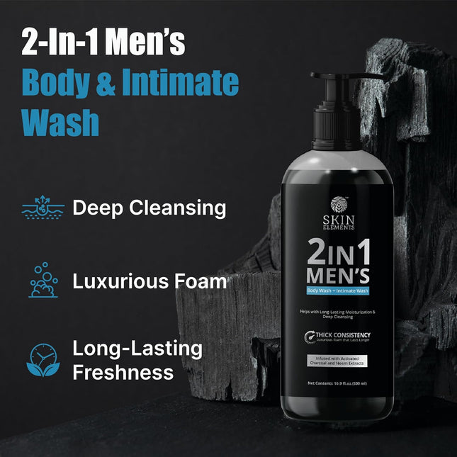 Skin Elements 2-in-1 Body Wash & Intimate Wash for Men-500ml