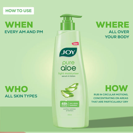 Joy Pure Aloe Light Moisturizing Body Lotion 500ml