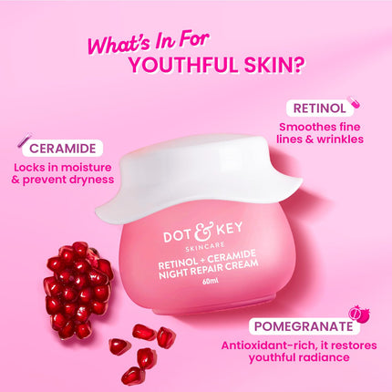 Dot & Key Night Reset Retinol + Ceramide Night Cream-60ml