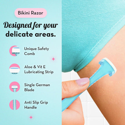 Plush The Ultimate Razor Trio Kit |  Body & Face Razor Woman