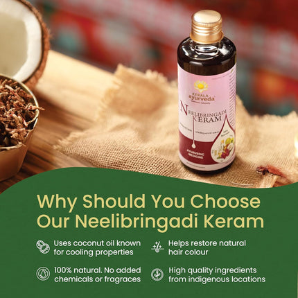 Kerala Ayurveda Neelibhringadi Keram | Hair Oil for Hair Growth-200ml
