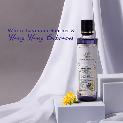 Khadi Natural Lavender & Ylang Ylang Massage Oil - 210ml