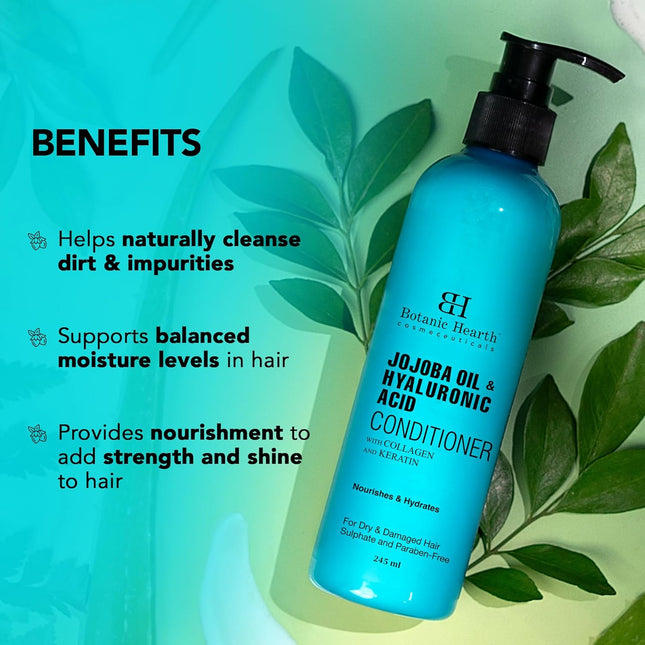 Botanic Hearth Jojoba & Hyaluronic Acid Conditioner With Keratin & Collagen-245ml