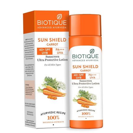 Biotique Bio Carrot Face And Body Sun Lotion All Skin Type-120ml