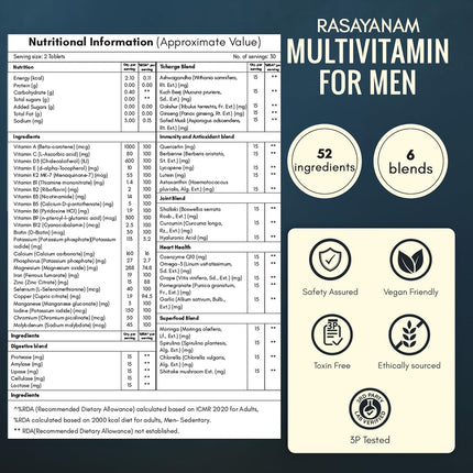 Rasayanam Multivitamin - 60 Tablets