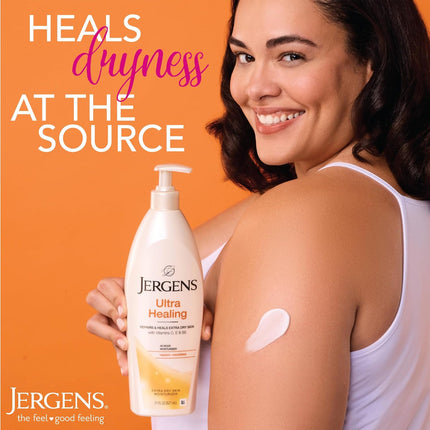 Jergens Ultra Healing Extra Dry Skin Liquid Moisturizer, 32 Ounces-946ml