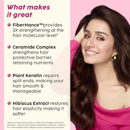 PLIX - THE PLANT FIX Hibiscus Bond Repair Advanced Shampoo For Damaged, Frizzy Hair - 200Ml