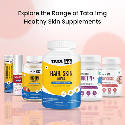 Tata 1mg Hair, Skin & Nails Supreme Biotin Capsule Pack of 60