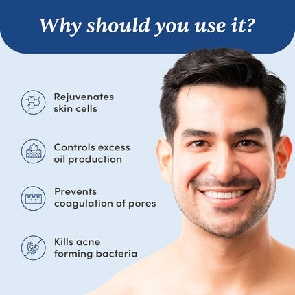 Man Matters 1% Salicylic Acid Face & Beard Wash For Men|120 ml