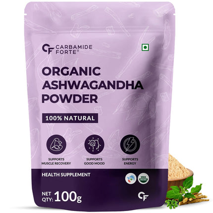 Carbamide Forte 100% Organic Ashwagandha Powder 100gm