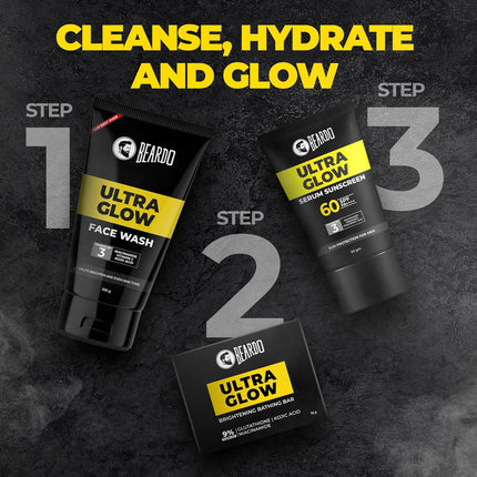 Beardo Ultraglow Face Wash Men Niacinamide, Vitamin C & Kojic Acid