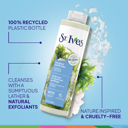 St. Ives Exfoliating Sea Salt & Pacific Kelp Body Wash for Women-650ml