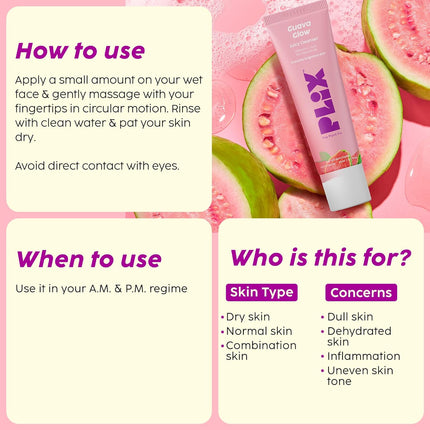 PLIX - Guava Glow Regime with 10% Vitamin C Face Mini Serum (10ml)