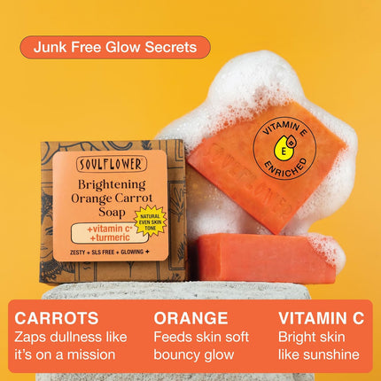 Soulflower Orange Carrot Soap-100g