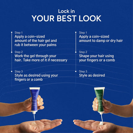 Arata Styling Combo of 2 - Hair Cream (50 ML) & Styling Hair Gel (50 ML)