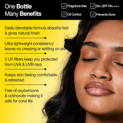 Soulflower Hyaluronic Sunscreen Ultra Light Gel with SPF 50+ & PA++++ -50ml