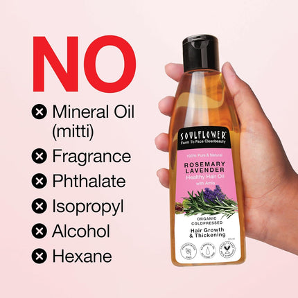 Soulflower Rosemary Hair Growth Oil-225ml