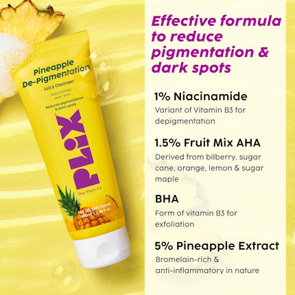 The Plant Fix Plix | Pineapple De-Pigmentation Regime with Pineapple Smoothie Moisturizer