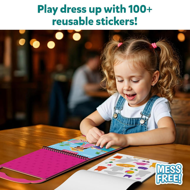 Skillmatics Reusable Sticker Activity Book - Peelies, 100+ Reusable Stickers for Ages 3, 4, 5, 6, 7