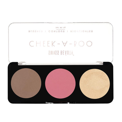Swiss Beauty Cheek-A-Boo 3 In One Blusher -8g