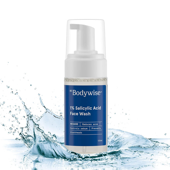 Be Bodywise 1% Salicylic Acid Oil Control Face Wash For Acne & Pimples | 120ml