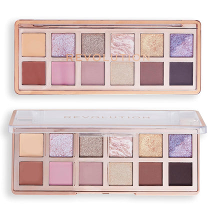 Makeup Revolution Enchanted Icon Eyeshadow Palette | 10 Dreamy Shades + 2 Cream