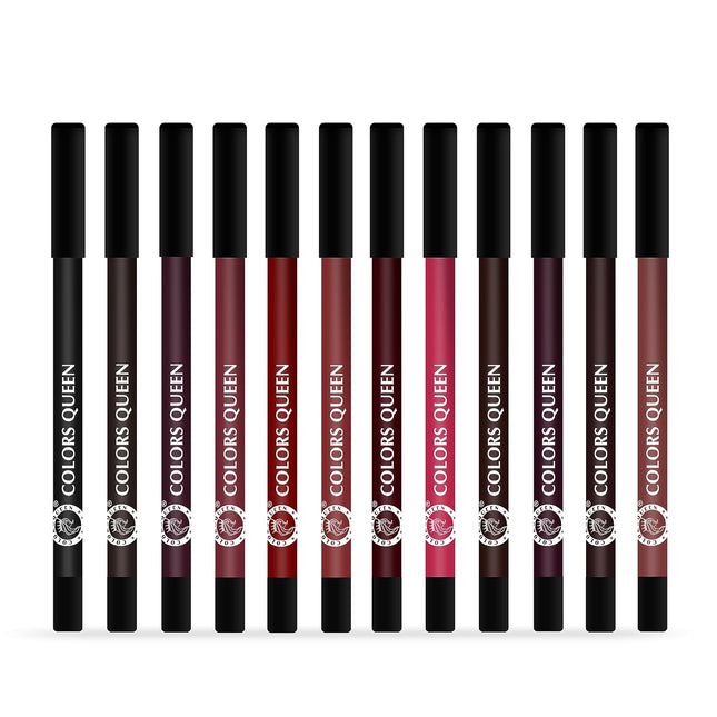 Colors Queen Vivid Matte Eye & Lip Liner Pencil Set of 12