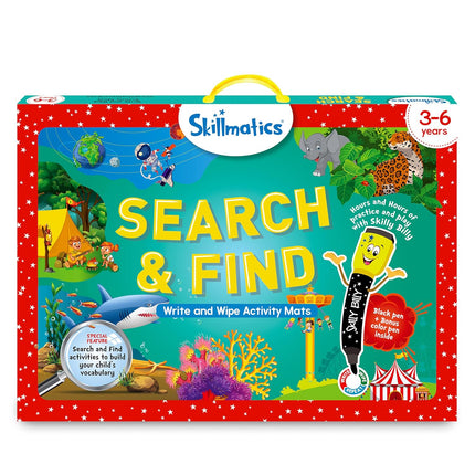 Skillmatics Search and Find Educational Activity  Arts & Crafts, Builds Vocabulary, Gifts for Ages 3, 4, 5, 6