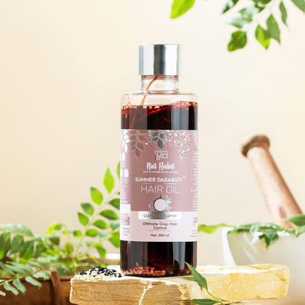 Nat Habit Curry Sesame Hair Oil Coconut & Amla-100ml