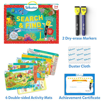 Skillmatics Search and Find Educational Activity  Arts & Crafts, Builds Vocabulary, Gifts for Ages 3, 4, 5, 6