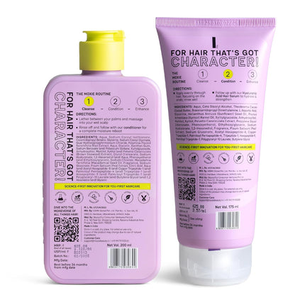 Moxie Beauty HydroRepair Wash Duo | Sulfate-Free Shampoo & Protein-Enriched Conditioner -200 ml + 175ml