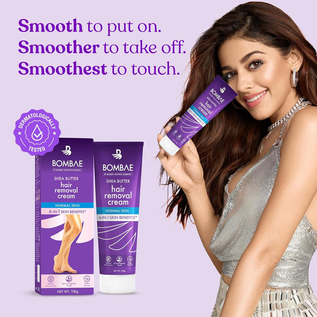Bombae Shea Butter Hair Removal Cream Women (100gm)