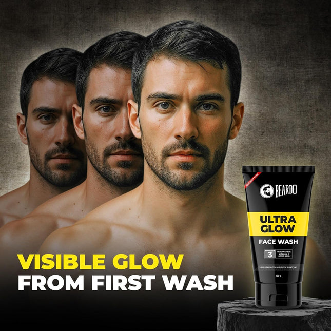 Beardo Ultraglow Face Wash Men Niacinamide, Vitamin C & Kojic Acid
