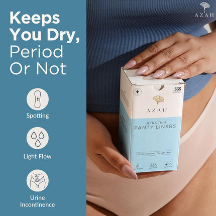 Azah Panty Liners for Women Daily use (Pack of 40)