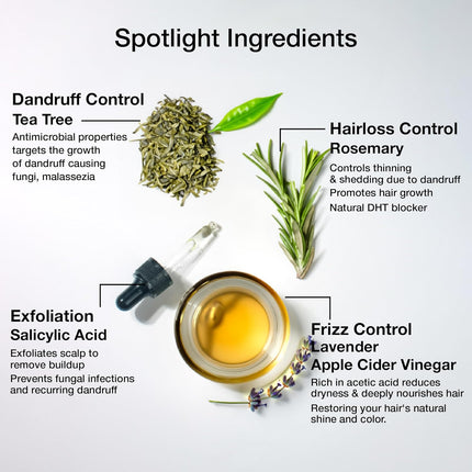 Soulflower Anti Dandruff Hair Serum with Piroctone Olamine, 2% Salicylic Acid & Rosemary Essential Oil-50ml