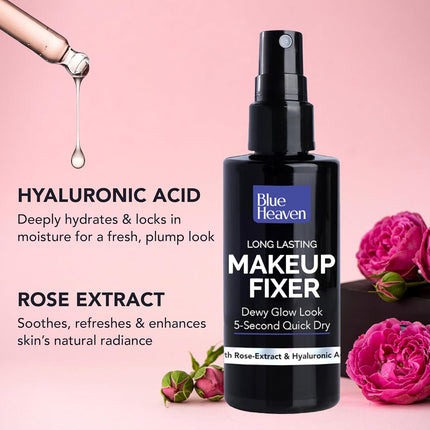 Blue Heaven Long Lasting Makeup Fixer | Infused With Aloe Vera, Vitamin- E and Vitamin B5 -60ml