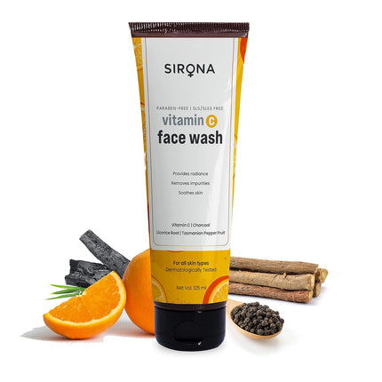 Sirona Vitamin C Face Wash for Men & Women – 125 ml