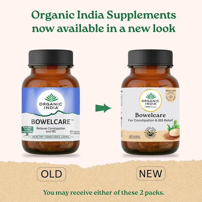Organic india Bowelcare Digestive Veg 60-Capsules