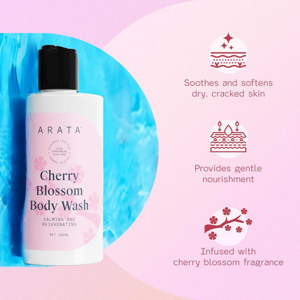 Arata nourishing Body Wash with Cherry Blossom Fragrance -300ml