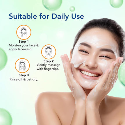 DR.RASHEL Korean Face Wash | With Rice Water & 1% Ceramide Complex-100ML