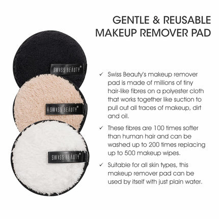 Swiss Beauty Soft & Gentle Cleansing Reusable Makeup Remover Pad-8gm