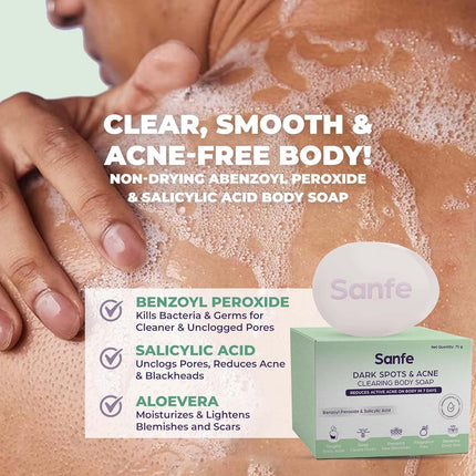 Sanfe Dark Spots & Acne Clearing Body Soap-75g