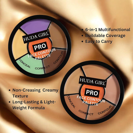HUDA GIRL Matte 3 In 1 Makeup Palette Warms Concealer All Skin Types